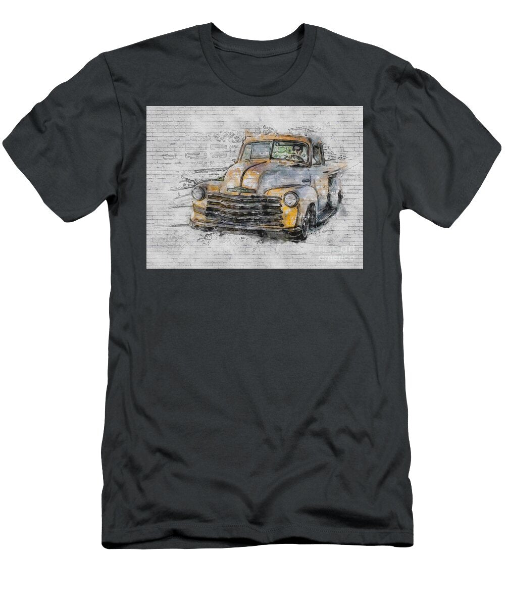 Chevrolet 3100 Pickup Truck 1947 Custom Chevy Gray Matte Lowrider Retro Cars American Classic Ashtyn Treutel T-Shirt
