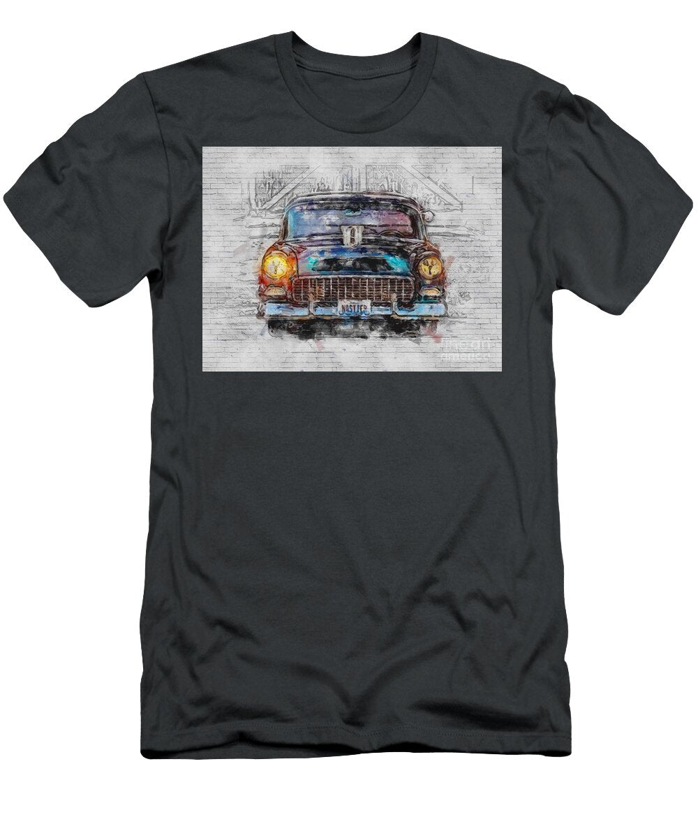 Chevrolet Bel Air 1955 Cars Retro American Lowrider Ashtyn Treutel T-Shirt