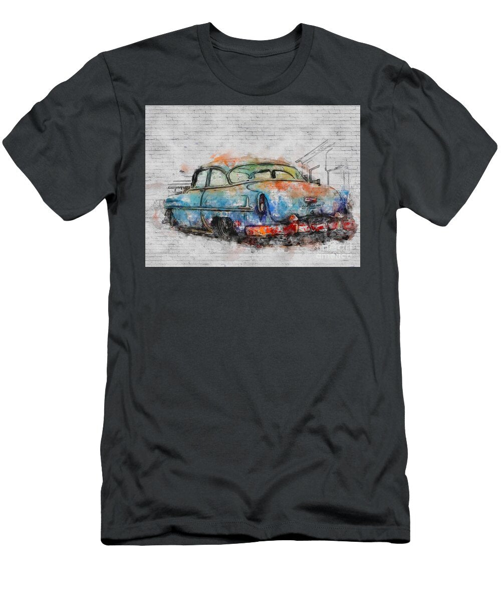 Chevrolet Bel Air Back 1954 Cars Retro American Lowrider Ashtyn Treutel T-Shirt