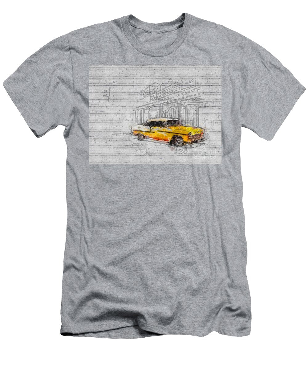 Chevrolet Bel Air Factory 1955 Cars Retro American Lowrider Ashtyn Treutel T-Shirt