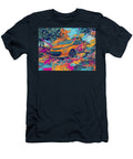 Chevrolet Bolt 2023 Electric Hatchback Colorful Art Electric Vehicle Electric Car in Vibrant Landsca Hollie Love T-Shirt