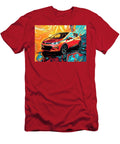 Chevrolet Bolt Ev 2016 USA Electric Hatchback Abstract Car Vibrant Colors and Bold Strokes Pollard Halle T-Shirt