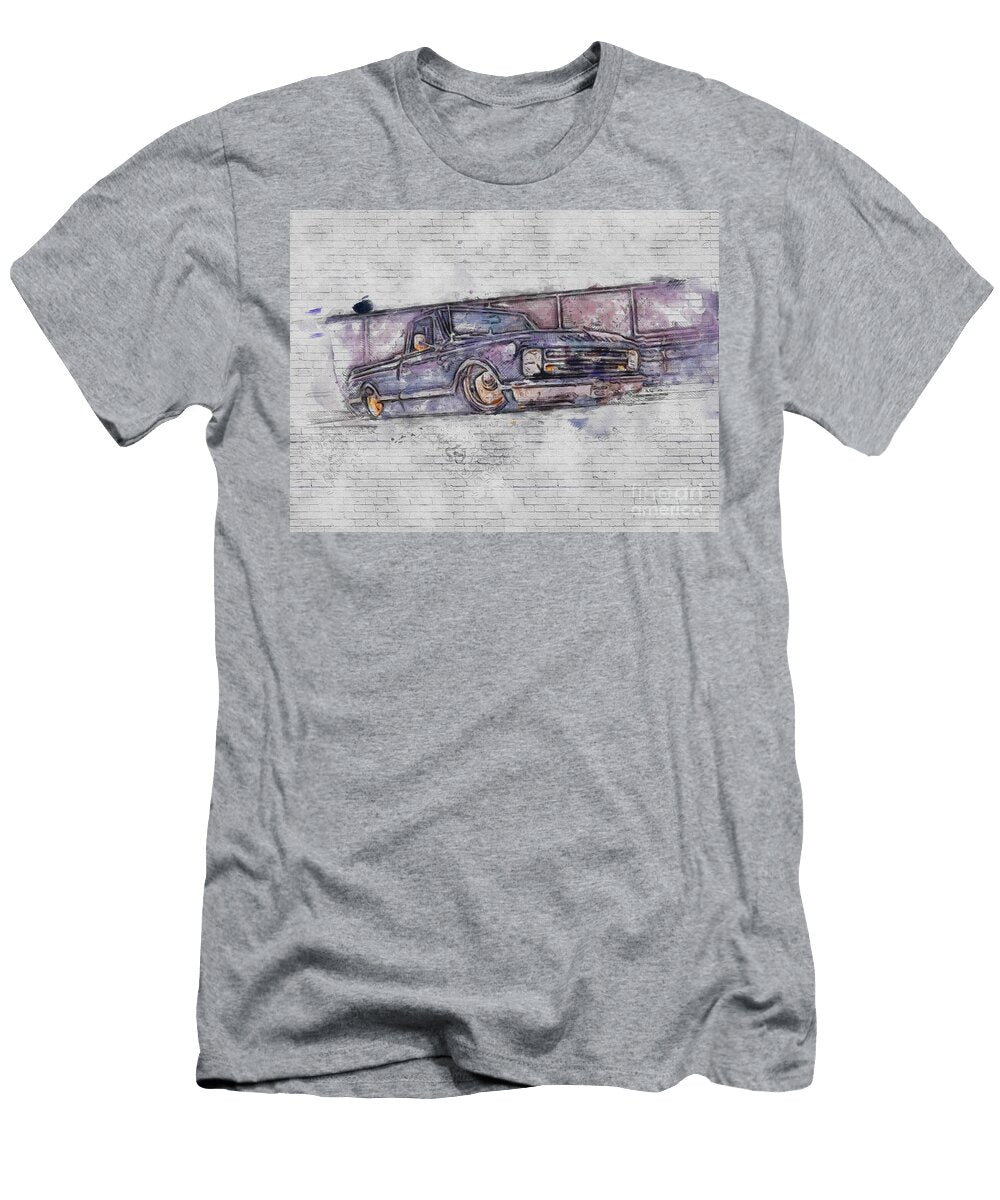 Chevrolet C10 1967 Cars Retro Lowrider Customized Pickup Truck American Ashtyn Treutel T-Shirt