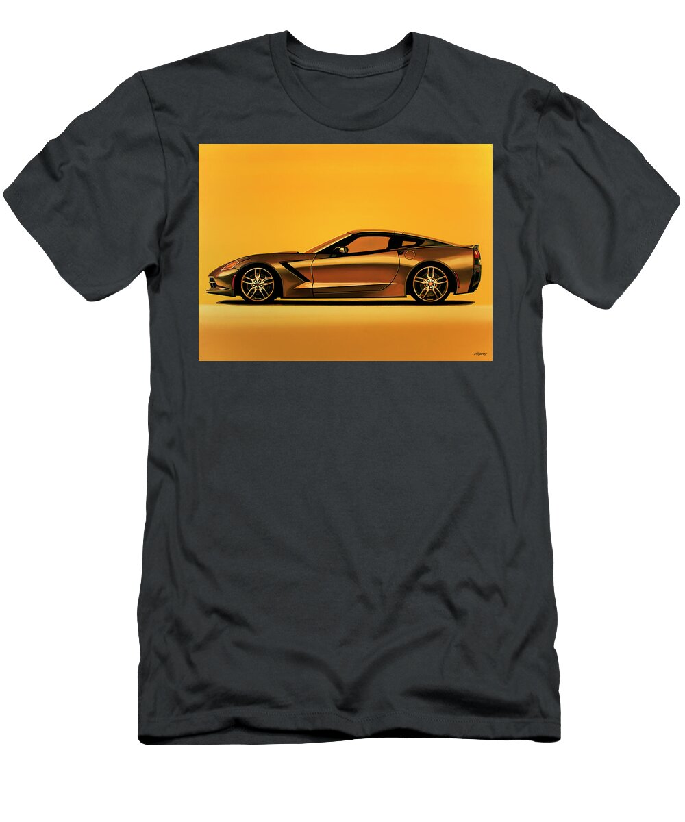 Chevrolet Corvette Stingray Painting Paul Meijering T-Shirt