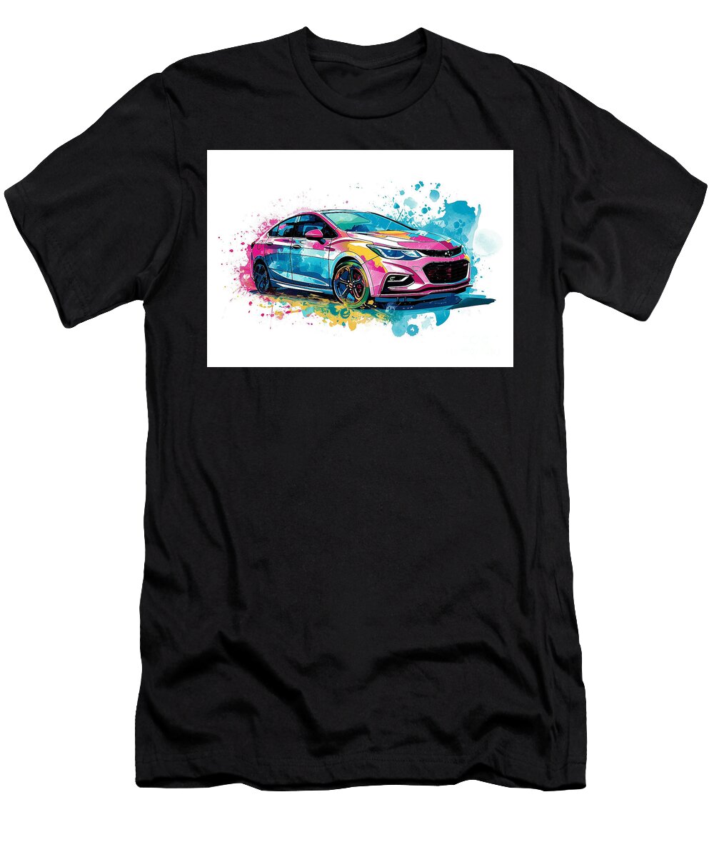 Chevrolet Cruze Hatchback Auto Vibrant Colors Clark Leffler T-Shirt