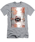 Chevrolet Cruze Hatchback Car Reflection in Autumn Forest Digital Art Illustration Destiney Sullivan T-Shirt