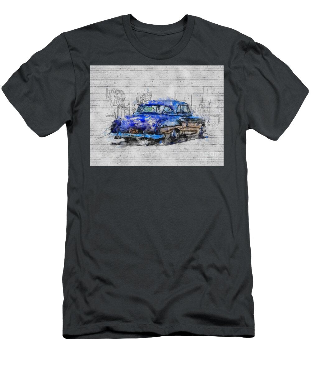 Chevrolet Deluxe Back 1951 Cars Retro American Lowrider Ashtyn Treutel T-Shirt