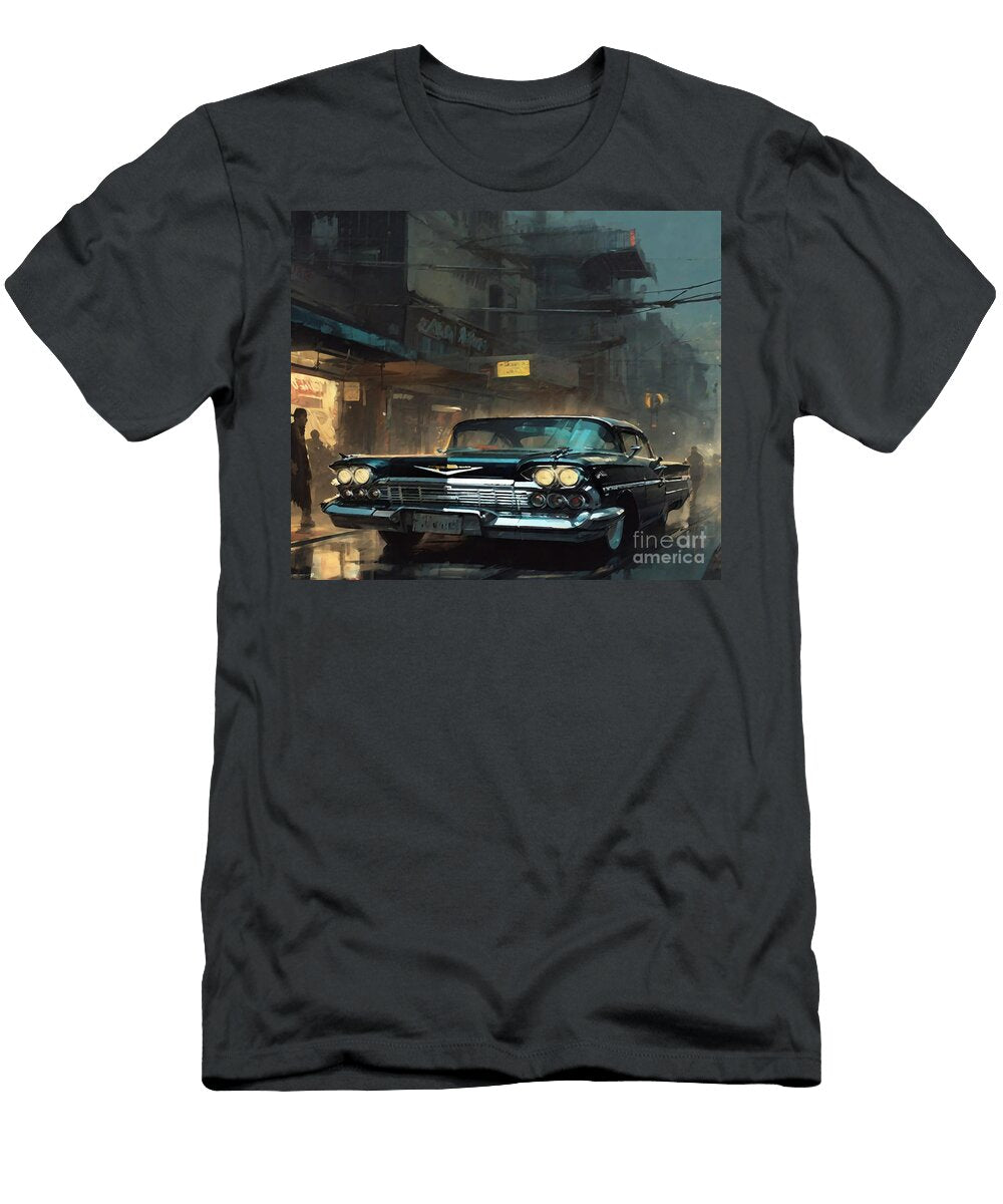 Chevrolet Impala Lowrider Retro Cars 1958 Cars Customized Impala Cortez Schinner T-Shirt