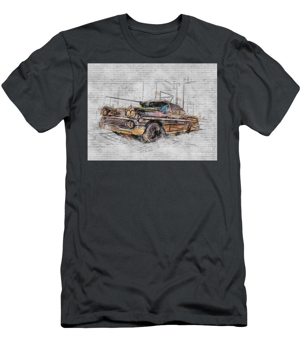 Chevrolet Impala Lowrider Retro Cars 1958 Customized American Red Imapala Ashtyn Treutel T-Shirt