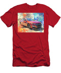 Chevrolet Malibu 2023 Sedan Red Car Abstract Art Abstract Red Car Painting Hollie Love T-Shirt