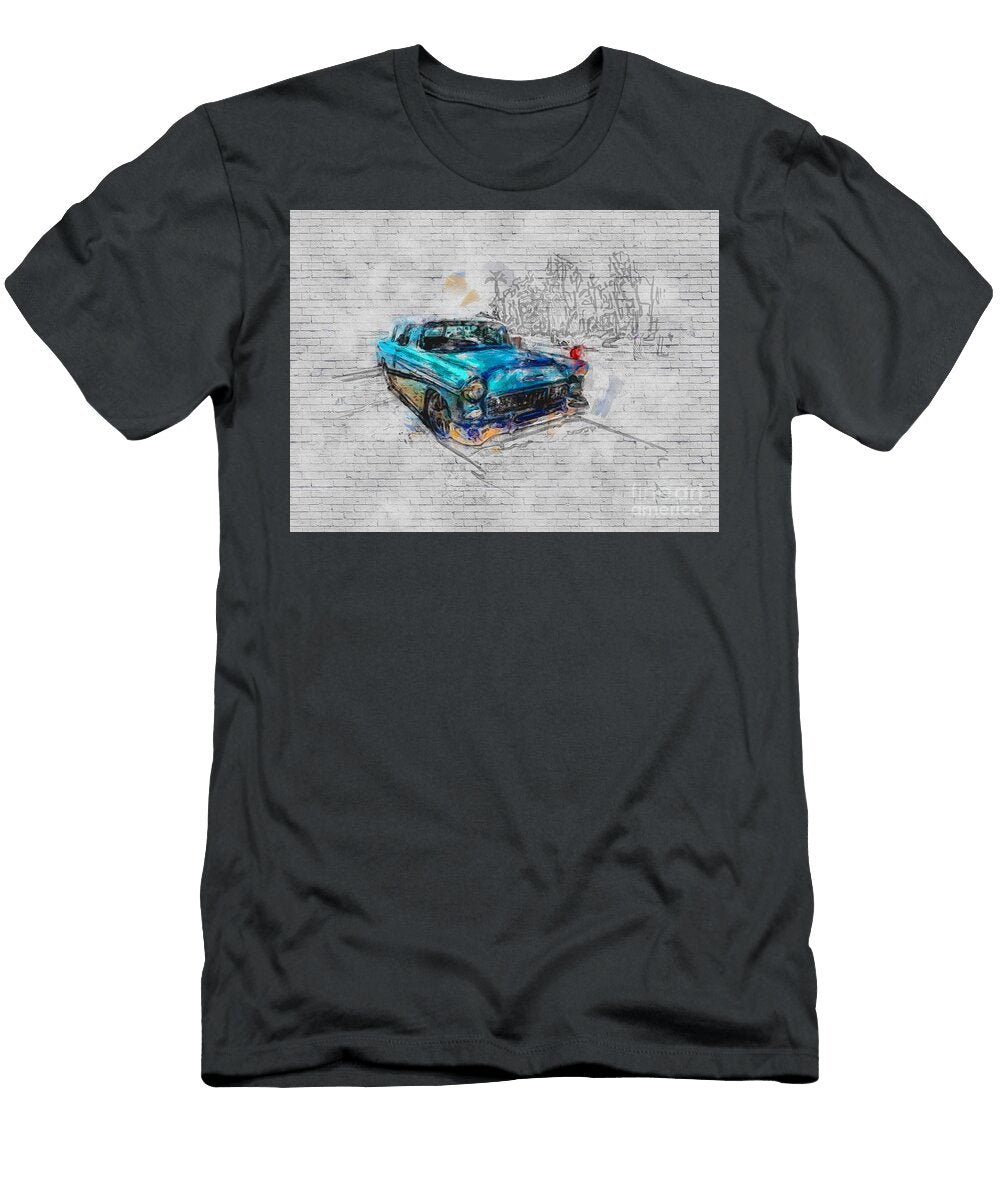 Chevrolet Nomad 1955 Cars Retro American Lowrider Ashtyn Treutel T-Shirt