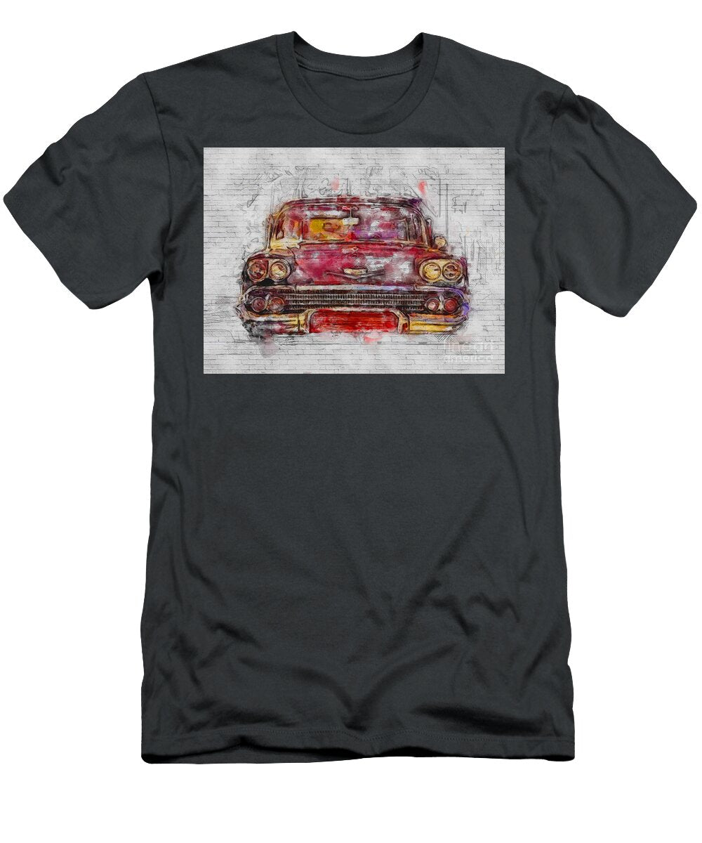 Chevrolet Nomad 1958 Cars Retro Lowrider American Ashtyn Treutel T-Shirt