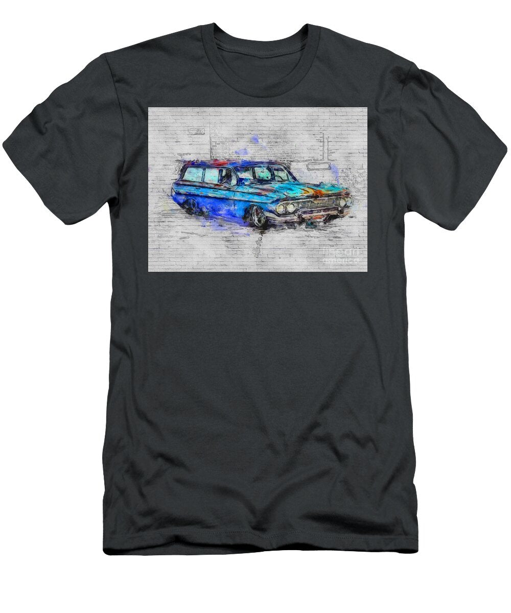 Chevrolet Nomad 1961 Cars Retro American Lowrider Ashtyn Treutel T-Shirt