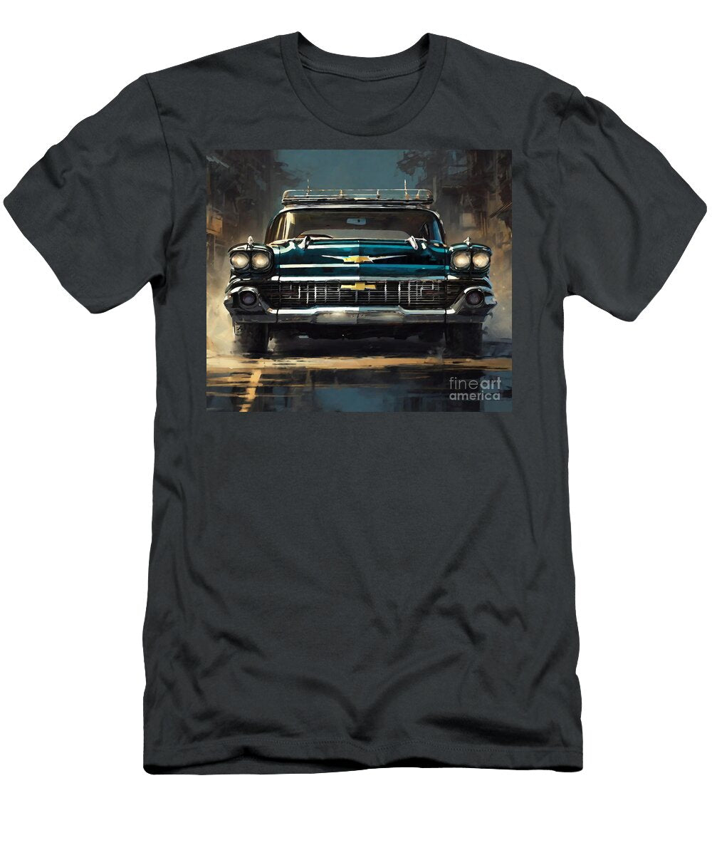 Chevrolet Nomad Front View 1958 Cars Retro Cars Lowrider Cortez Schinner T-Shirt