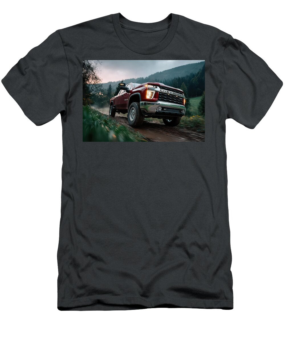 Chevrolet Truck on Forest Trail Evie Carrier T-Shirt