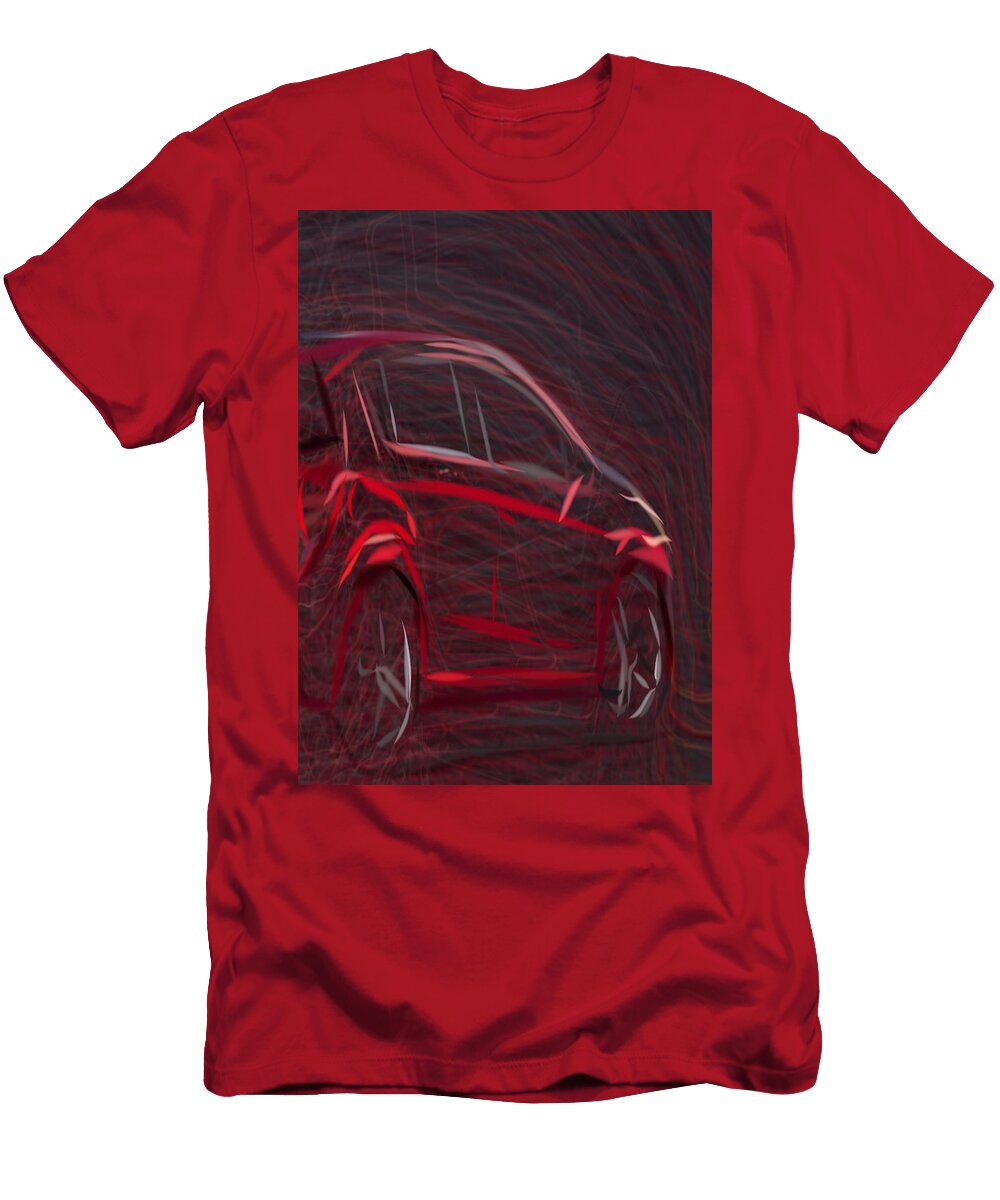 Chevy Sonic Rs Hatchback Drawing Carstoon Concept T-Shirt