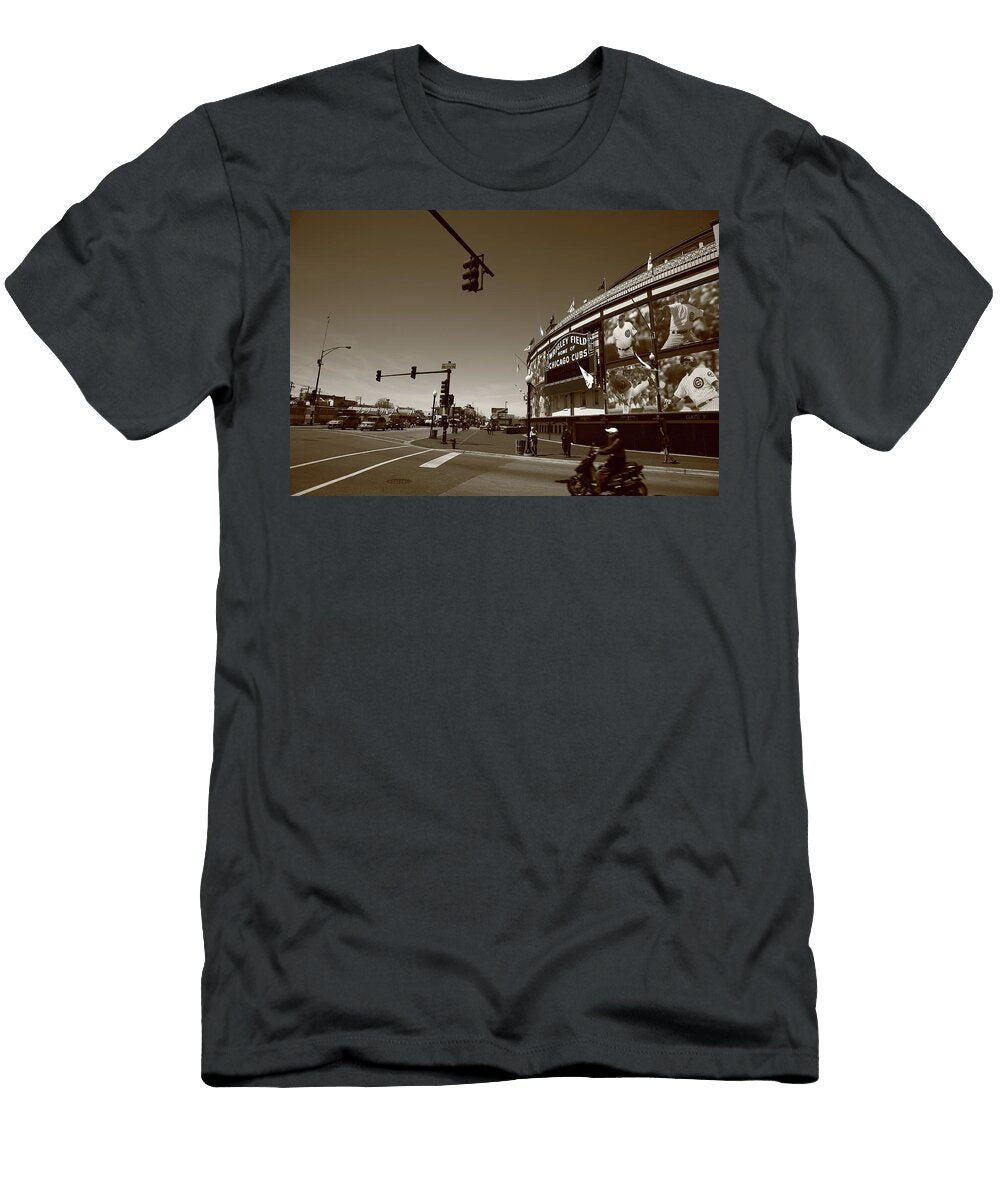 Chicago Wrigley Field 2010 7 Sepia Frank Romeo T-Shirt