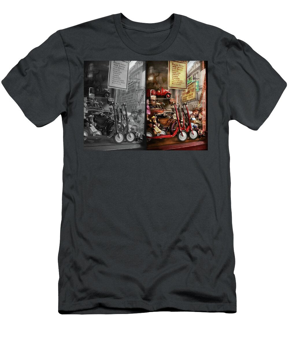 Children Daddy I Want a Velocipede 1940 Side By Side Mike Savad T-Shirt
