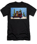 Christmas Cat and Dog on a Scooter David Hinds T-Shirt