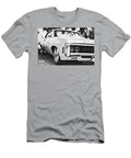 Chrome and Steel Classic American Muscle Car Vintage Front View Black and White Dmr Filho T-Shirt