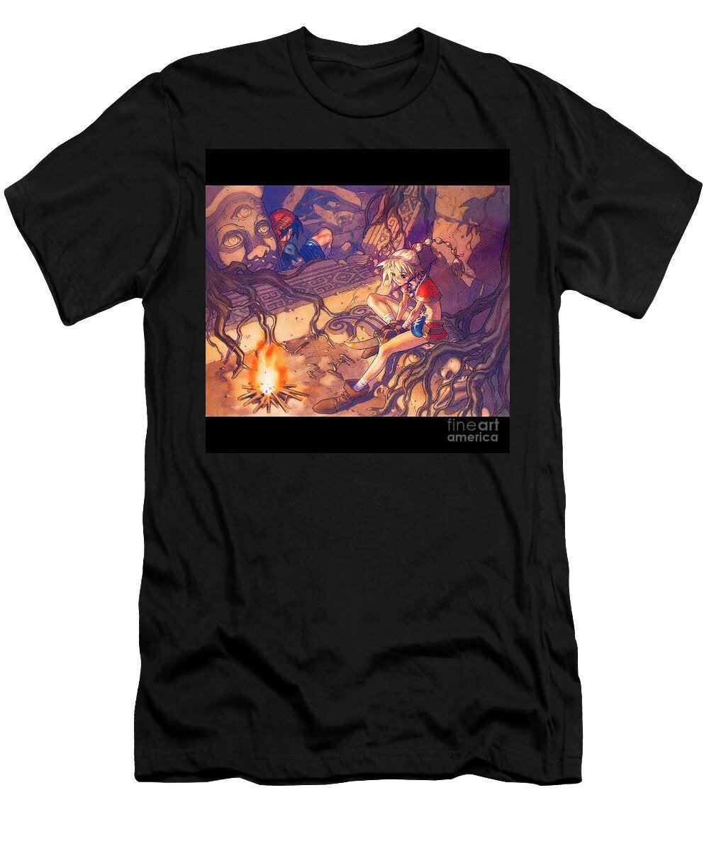 Chrono Cross Serge and Kid Ross Wood T-Shirt