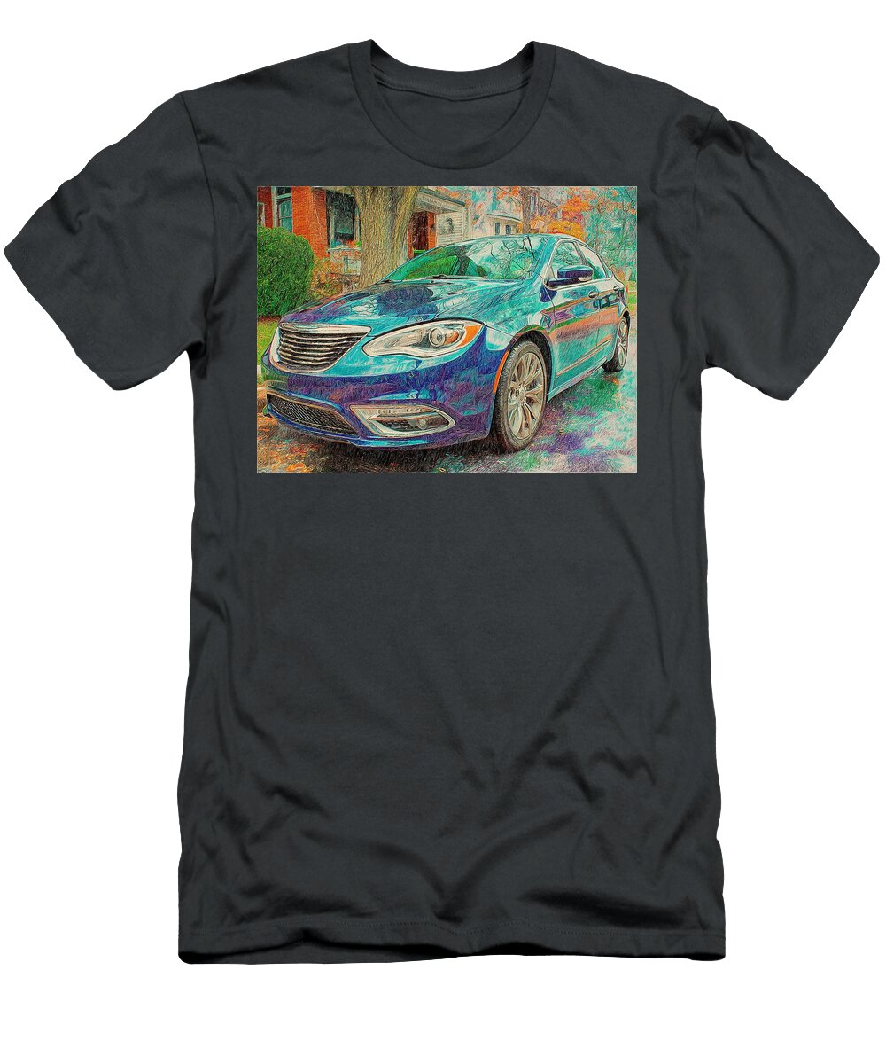 Chrysler 200 2013 Sedan Autumn Vibes Colorful Car Vibrant Autumn Car Hollie Love T-Shirt