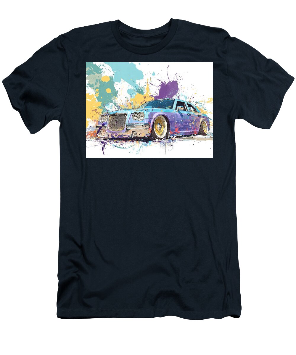Chrysler 300 2005 Sedan Colorful Art Custom Car Vibrancy of a Custom Car Hollie Love T-Shirt