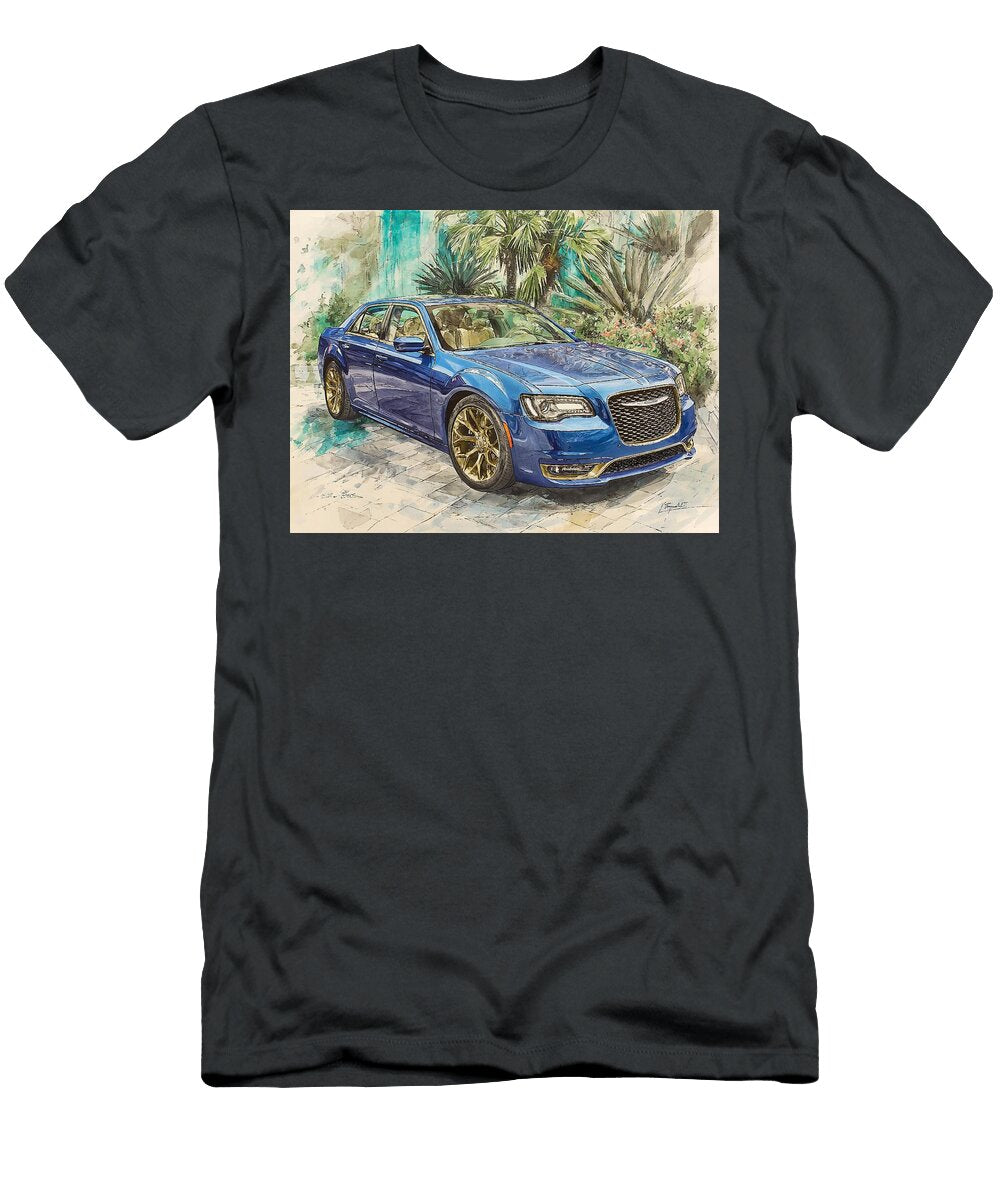 Chrysler 300 2015 Sedan Luxury Car Artistic Design Blue Car Artistic Design Hollie Love T-Shirt