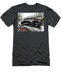 Chrysler Pacifica Black Minivan Driving Through Forest Stream Lowell Harann T-Shirt