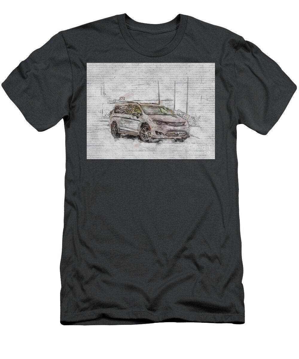 Chrysler Pacifica Exterior Minivan New Silver American Cars Ashtyn Treutel T-Shirt