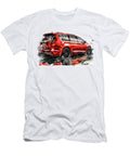Chrysler Pacifica Red Minivan Illustration Automotive Art Sketch Lowell Harann T-Shirt
