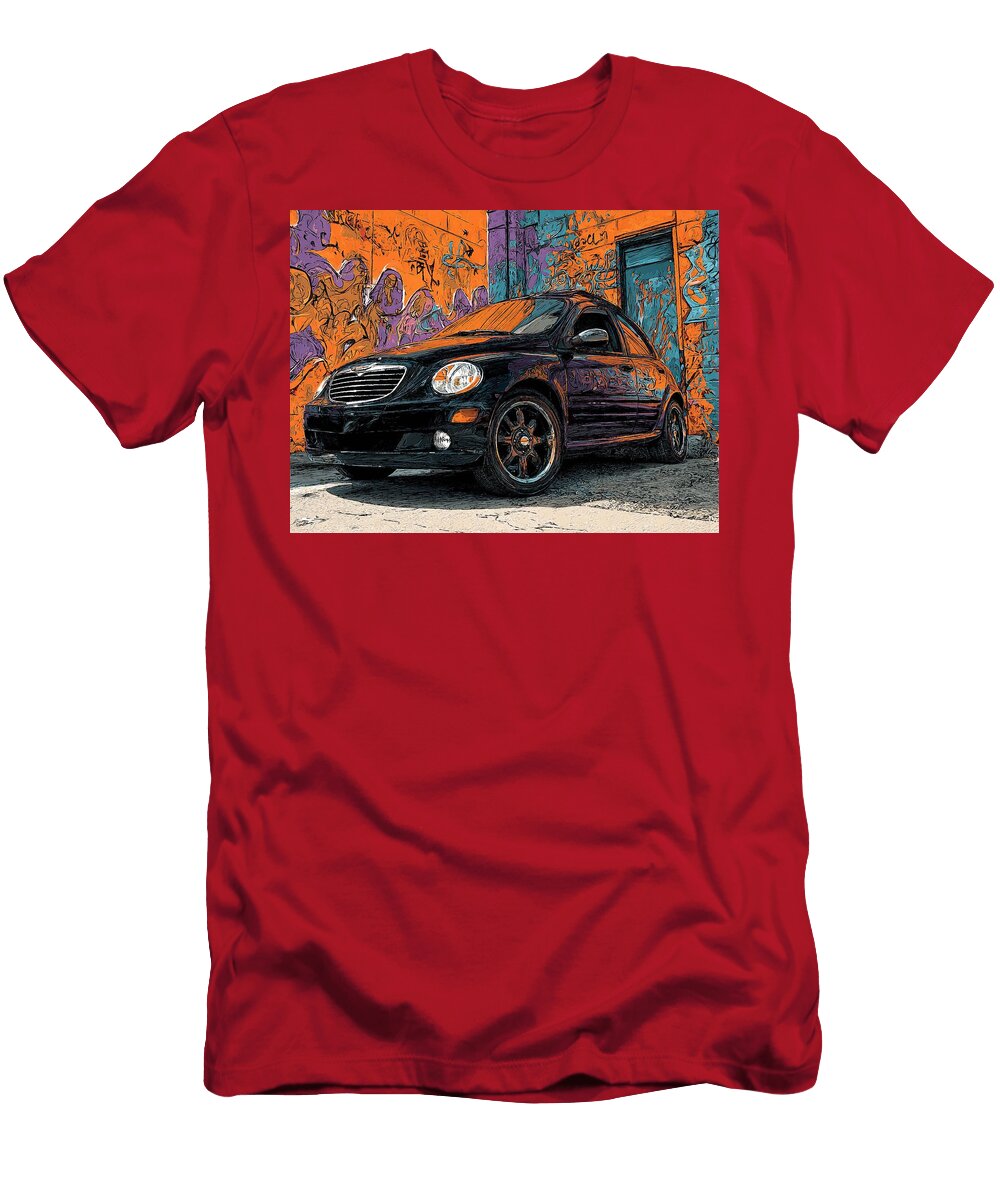 Chrysler Pt Cruiser 2000 Hatchback Street Art Urban Car Graffiti Car Art Hollie Love T-Shirt