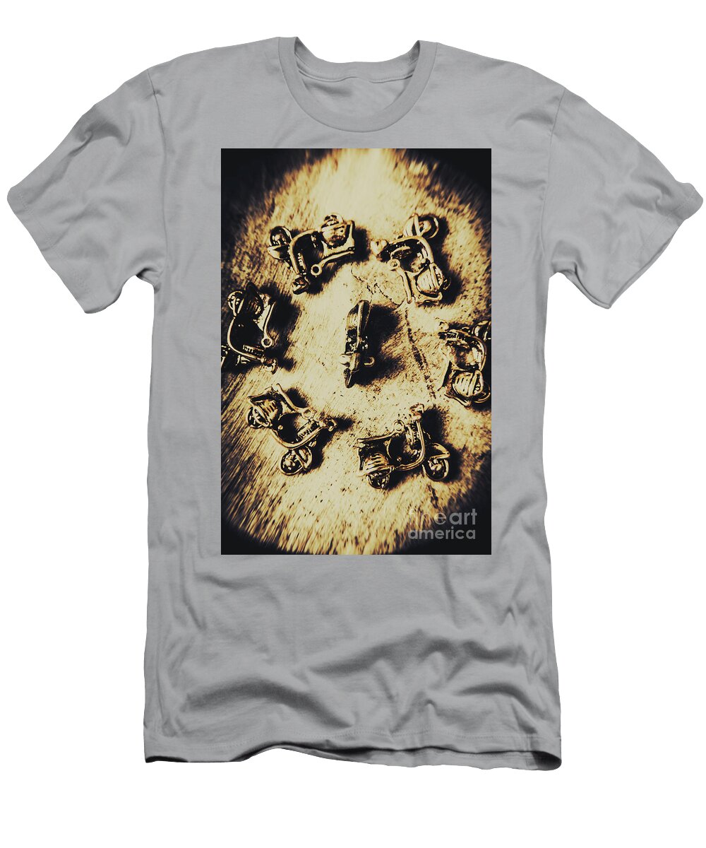 Circular Parade of Scooter Jorgo Photography Wall Art Gallery T-Shirt
