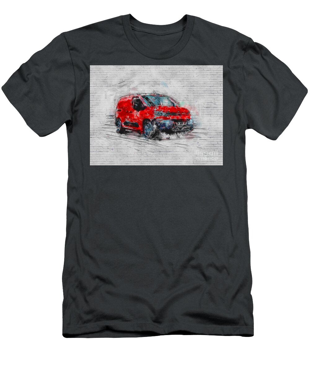 Citroen Berlingo Van Street 2018 Cars Minivan Red Cargo Transport Ashtyn Treutel T-Shirt