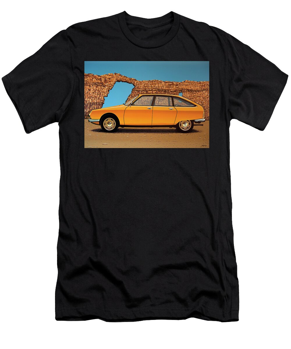 Citroen Gs 1970 Painting Paul Meijering T-Shirt