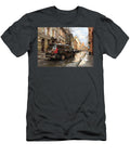 City Street with Minivan and Buildings Kari Goldfalse T-Shirt