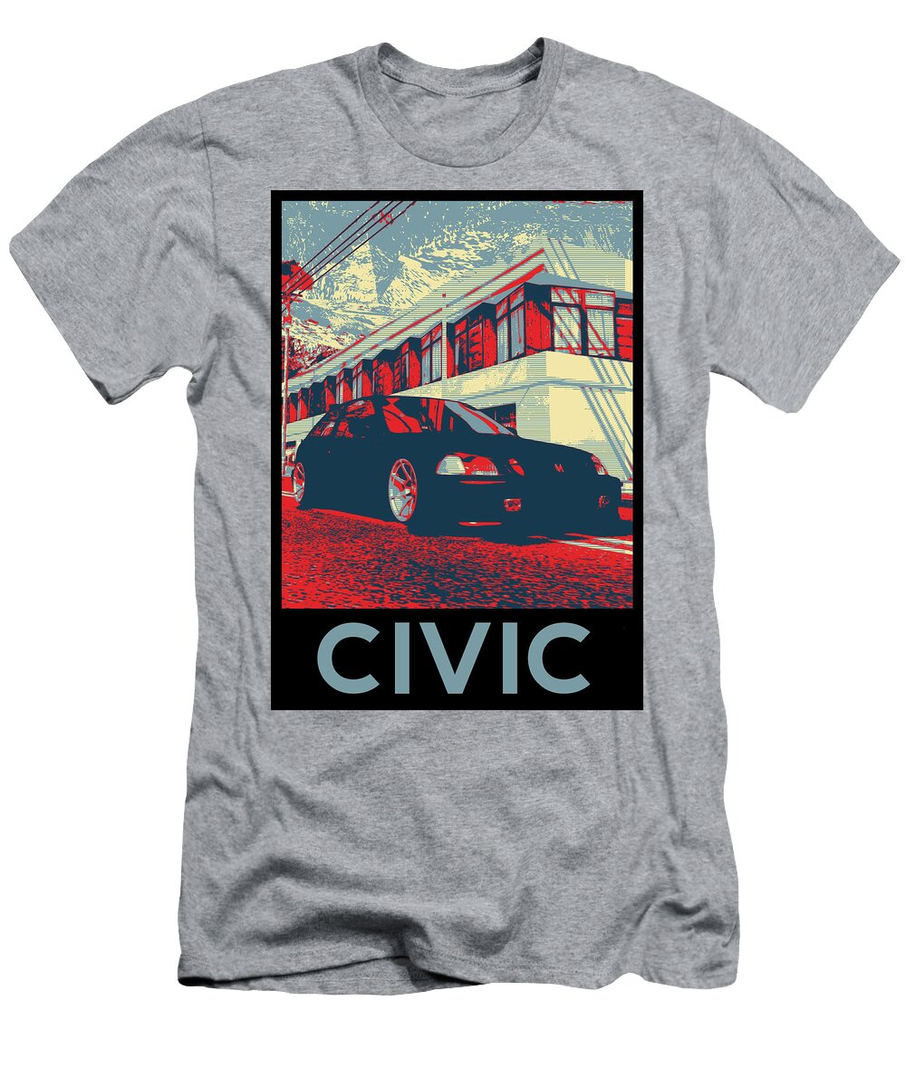 Civic Ek9 Vtec Henshin Nawbu T-Shirt