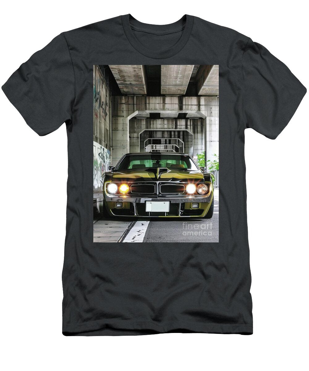 Classic American Muscle Dodge Polara Car Under an Urban Overpass Lowell Harann T-Shirt