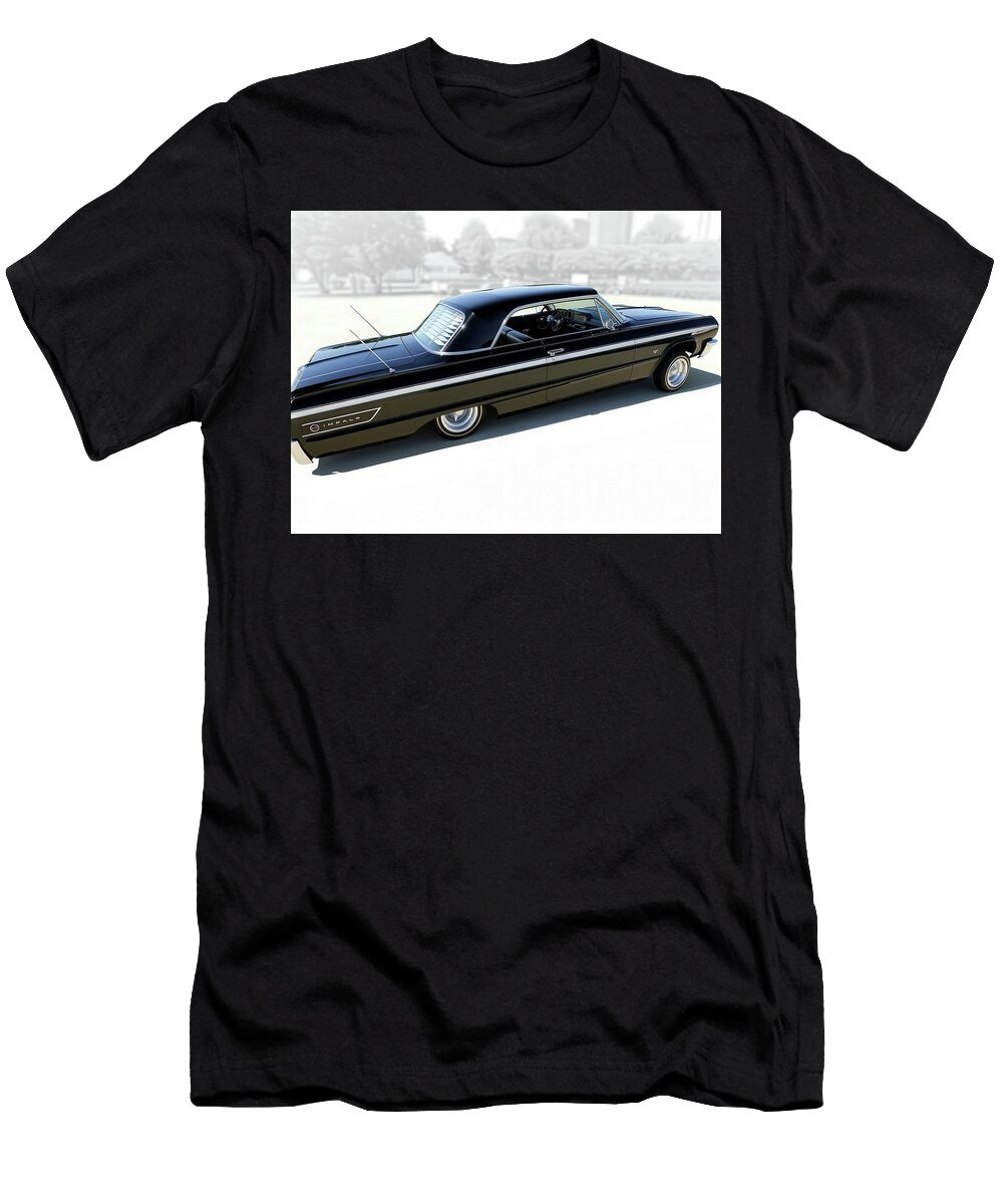 Classic Black Chevrolet Impala Cathy Anderson T-Shirt
