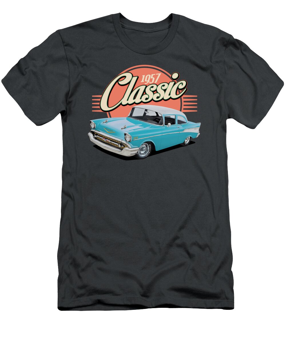 Classic Blue Tri Five Paul Kuras T-Shirt
