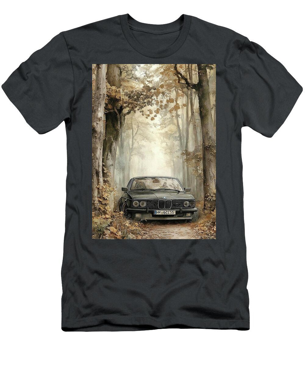 Classic Car in a Misty Forest Donato Williamson T-Shirt
