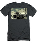Classic Chevrolet Malibu Classic Car Illustration Vintage American Coupe on City Street Destiney Sullivan T-Shirt