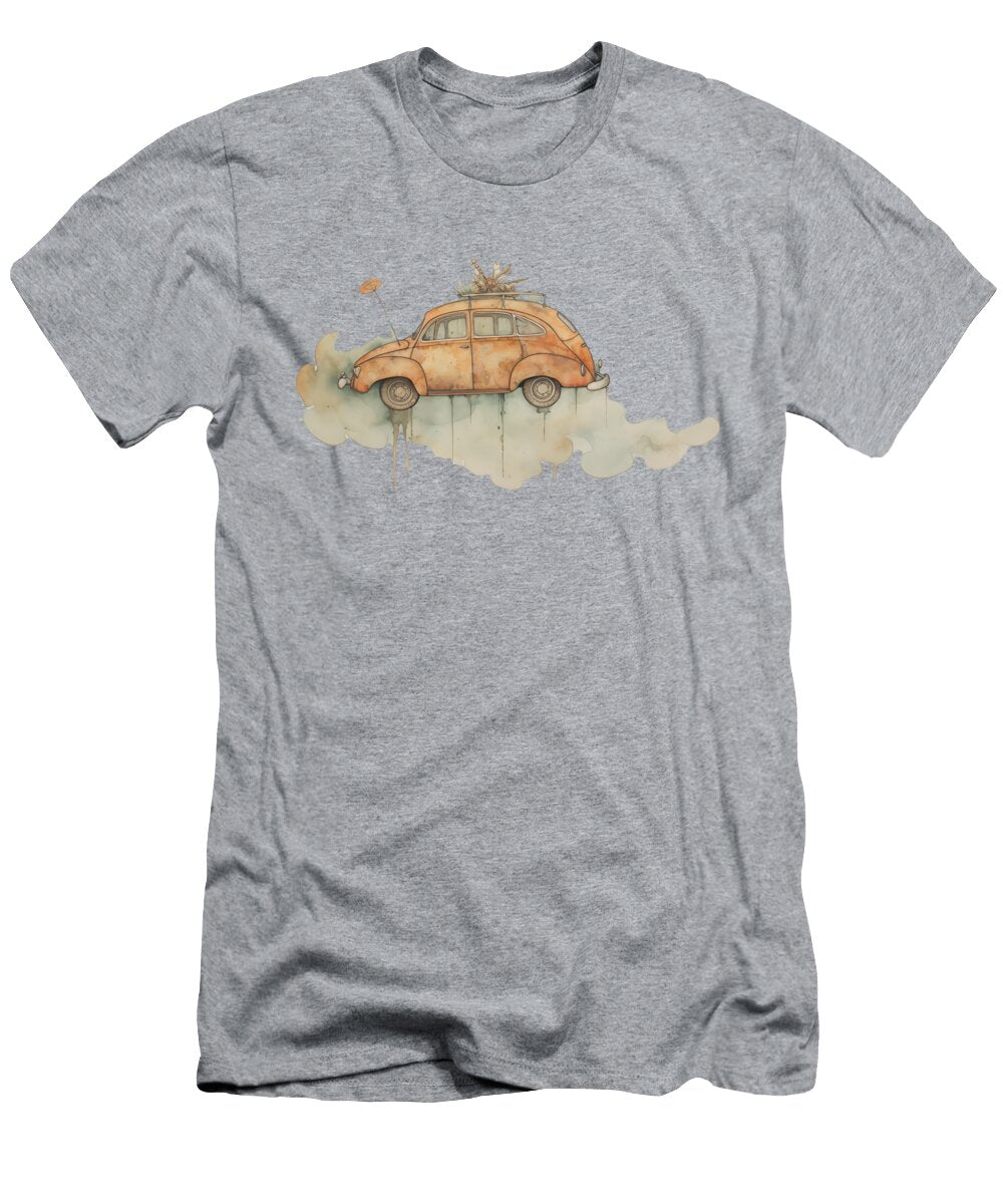 Classic Family Sedan Watercolor 93 Peter Lopez T-Shirt