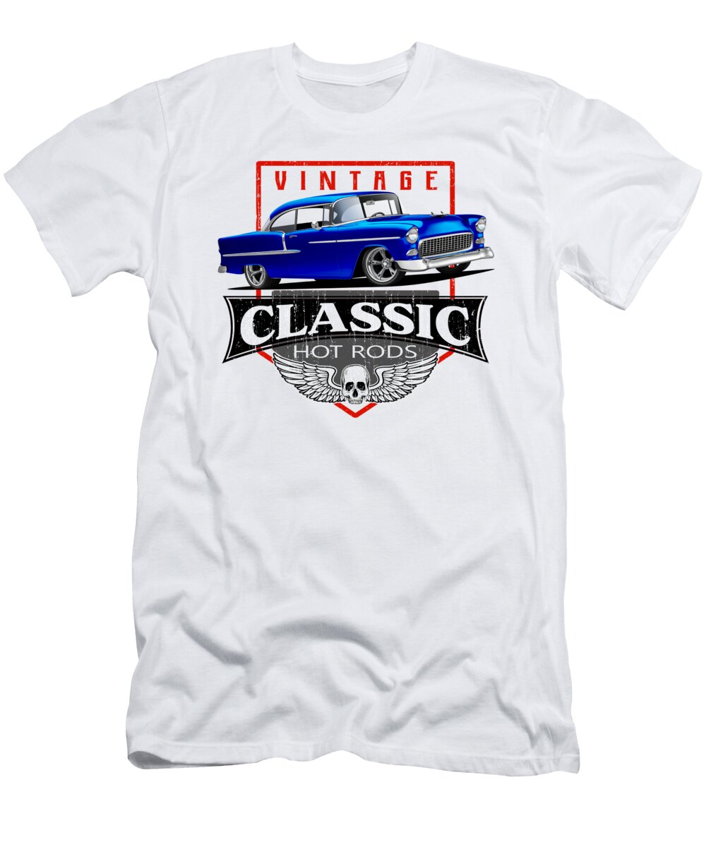 Classic Hot Rod Bel Air Paul Kuras T-Shirt