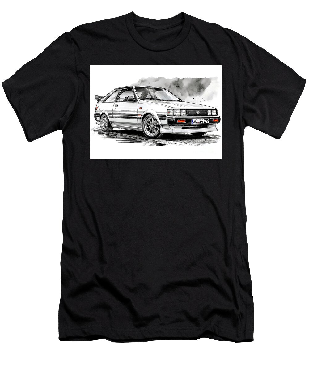 Classic Japanese Hatchback a Detailed Illustration Lowell Harann T-Shirt