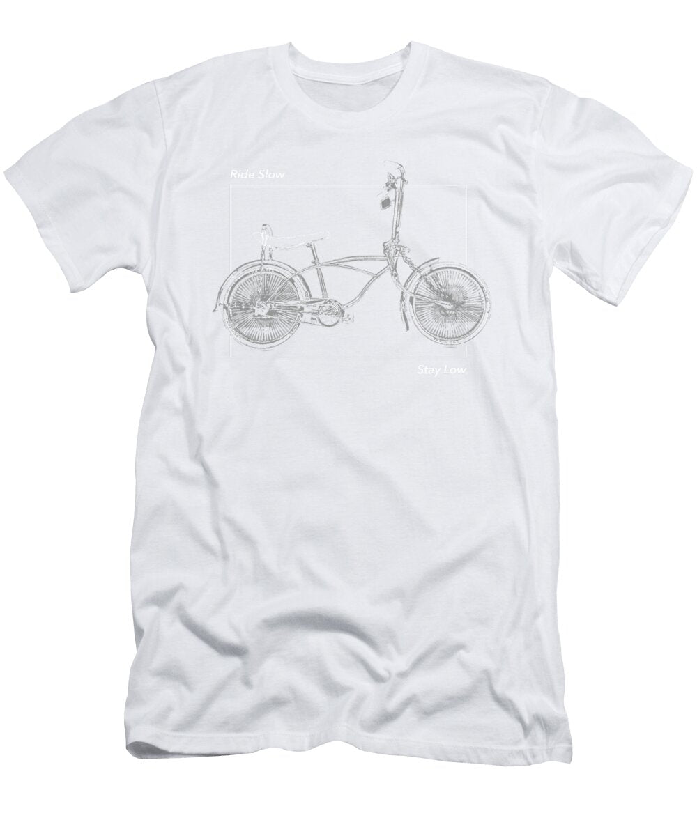Classic Lowrider Bike Ride Slow Stay Low Alexa Laura T-Shirt
