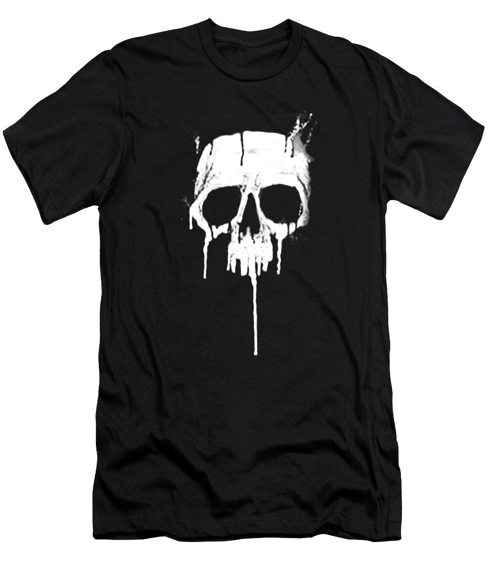 Classic Metal Graffiti Skull Dripping Paint Graffiti Graphic Deluxe Chimp T-Shirt