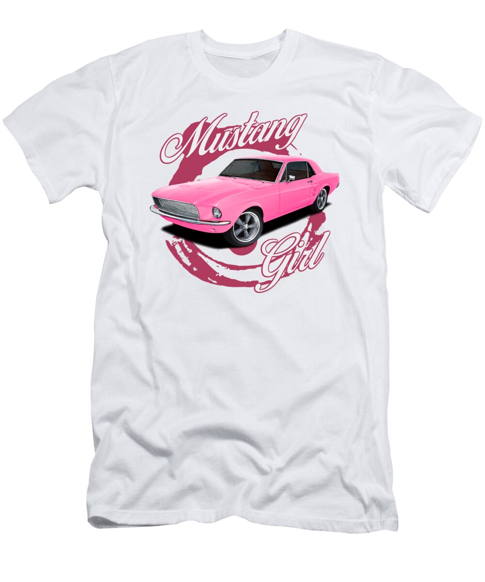 Classic Mustang Girl Paul Kuras T-Shirt