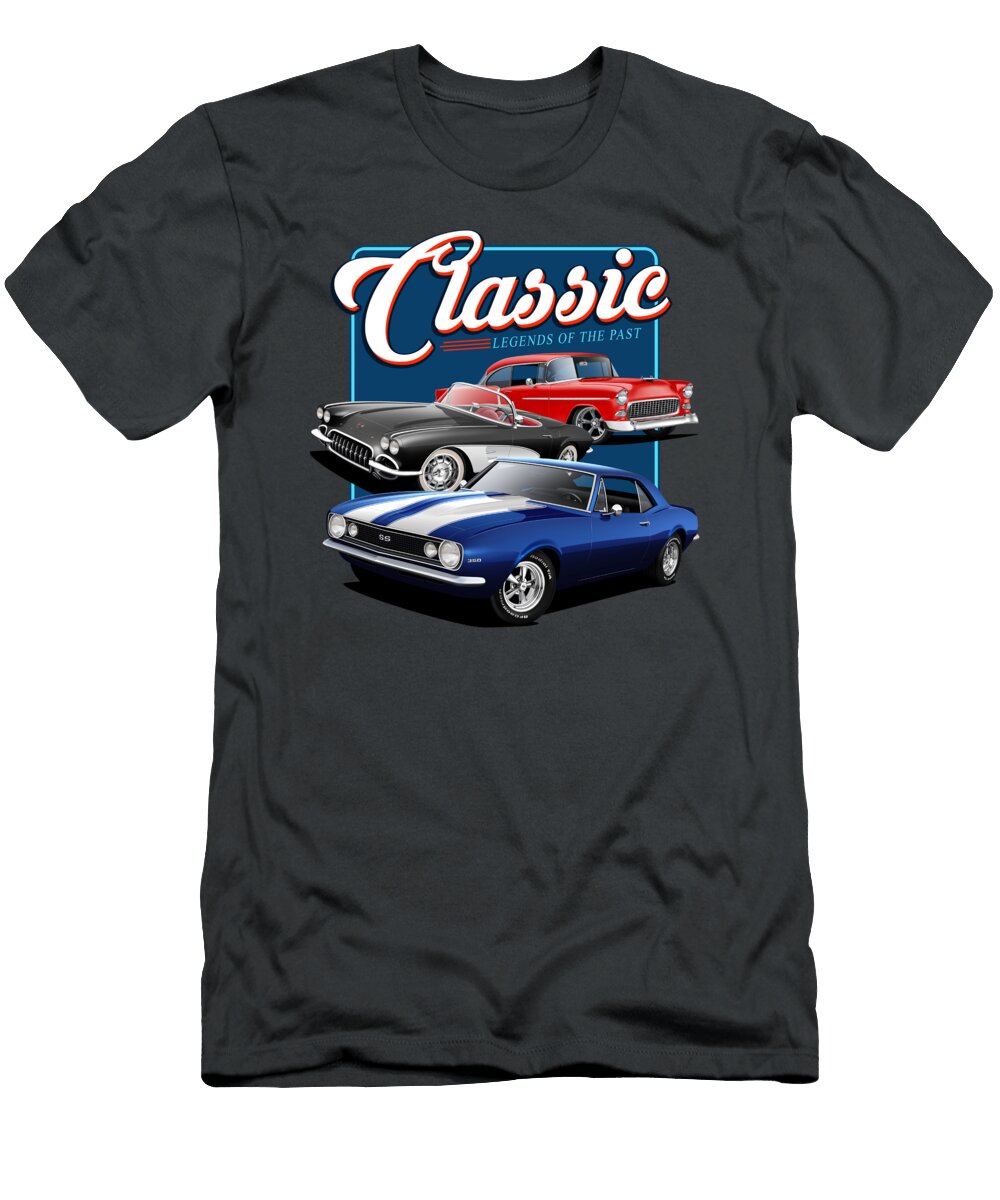 Classic Triple Cars Paul Kuras T-Shirt