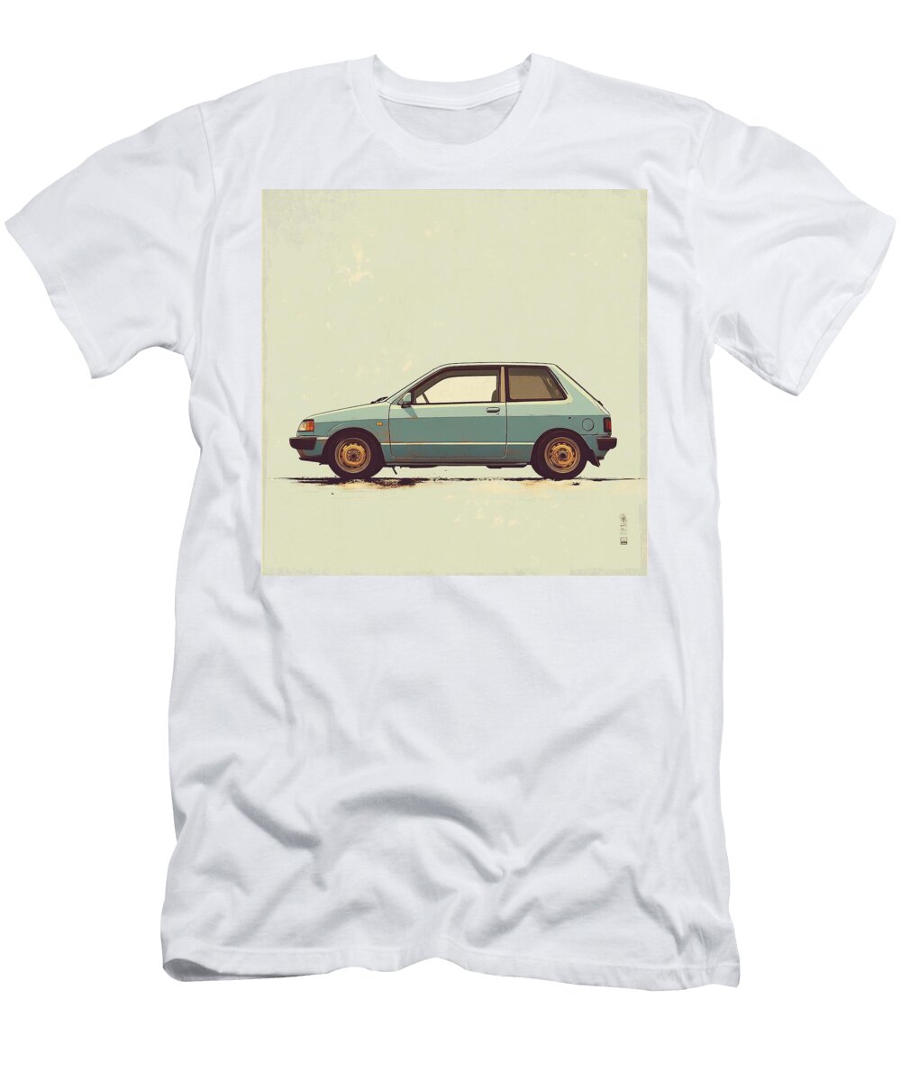 Classic Vehicle Daihatsu Charade 1987 Japan Hatchback Jdm Car Vintage Car Retro Design Grayson Sheppard T-Shirt